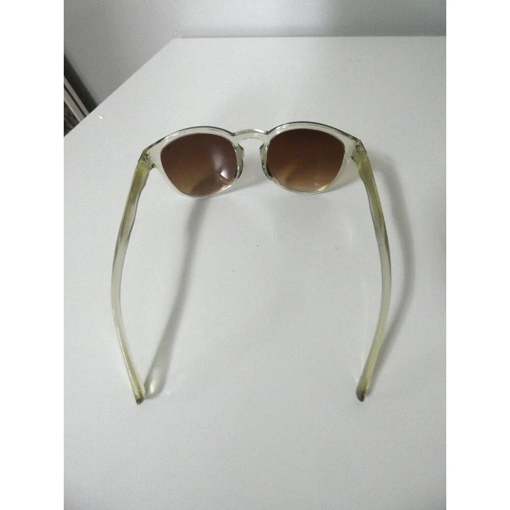 VTG Tifosi Clear Frame Sunglasses Round Brown Lens Thrive SWANK Cycling Golf